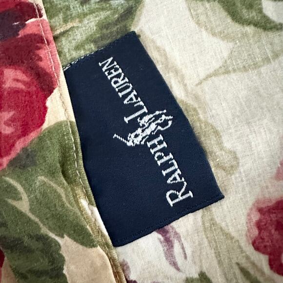 Ralph Lauren Vintage Constance Post Road Floral Full Flat Fitted Two Pillowcases - Picture 9 of 10